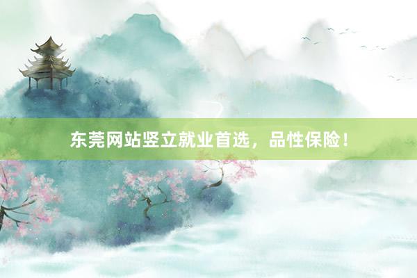 东莞网站竖立就业首选，品性保险！